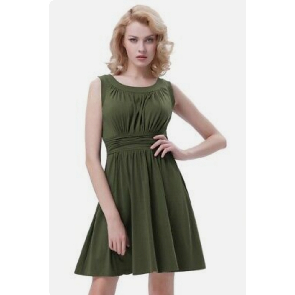 Olive Modcloth Jersey Dress